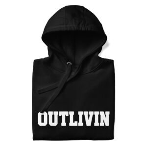 Outlivin Unisex Hoodie Black
