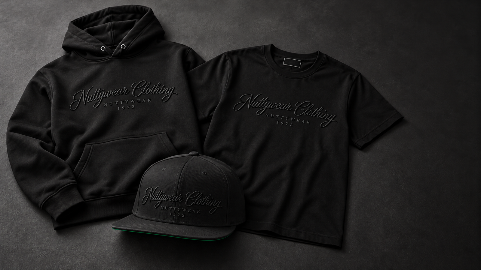 Black on black Nuttywear flagship design concept