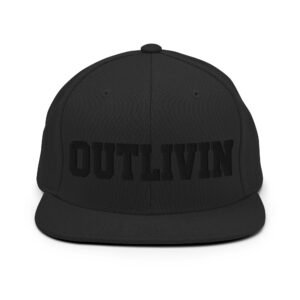 OUTLIVIN 3D Puff Snapback - Black on Black