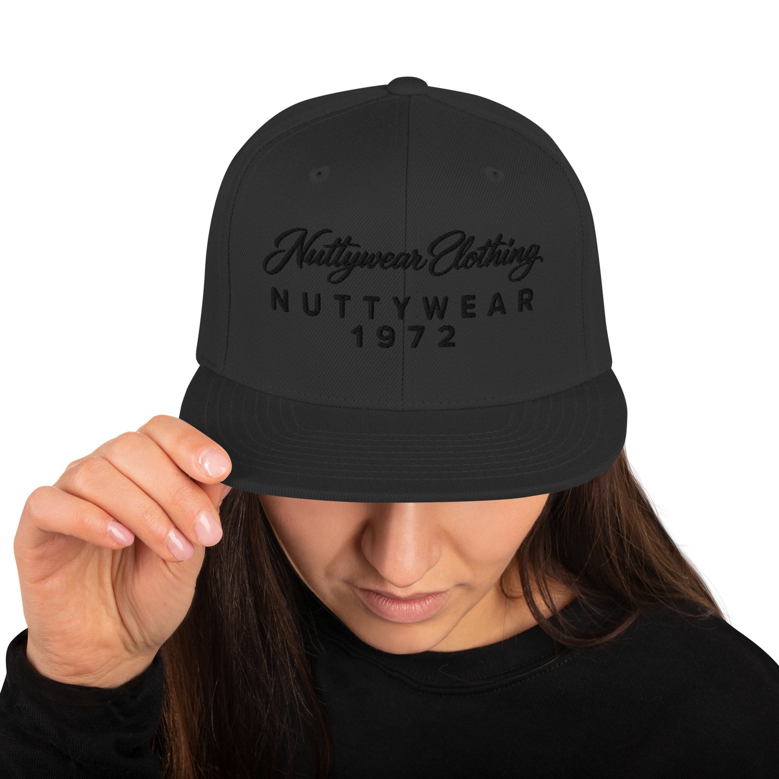 Nuttywear Clothing 1972 Snapback - Black Lettering - Image 7