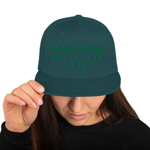 Nuttywear Clothing 1972 Snapback - Green on Green