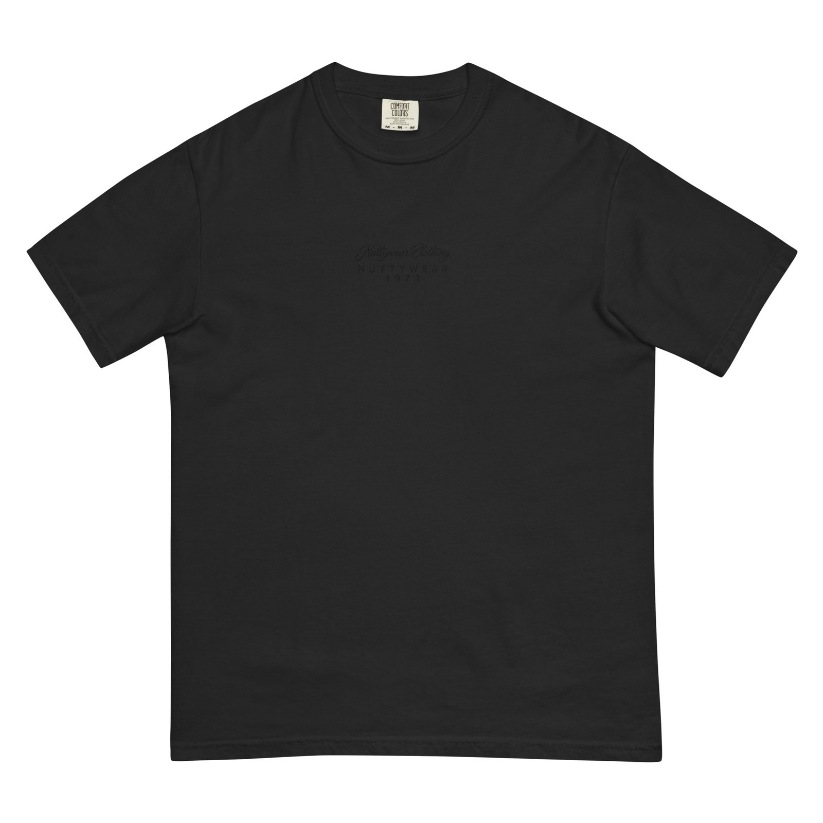 Nuttywear Clothing 1972 Embroidered T-Shirt - Black Lettering - Image 3