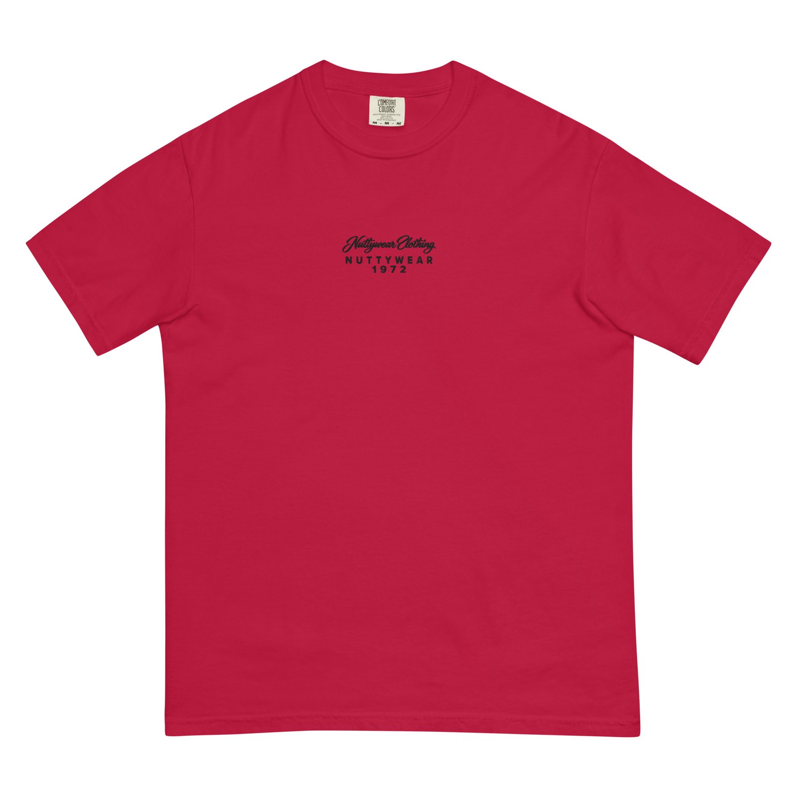 Nuttywear Clothing 1972 Embroidered T-Shirt - Black Lettering - Image 5